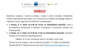 VABILO Ekokultura Lendava